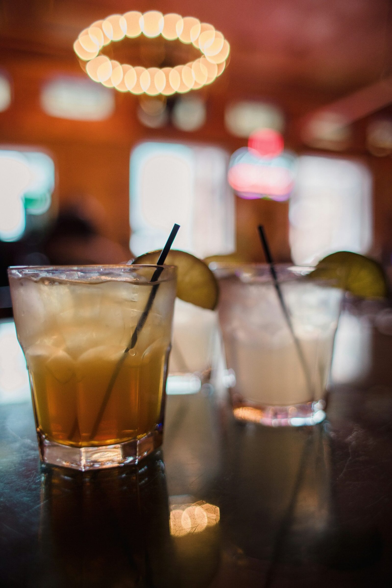 Cocktail at a bar