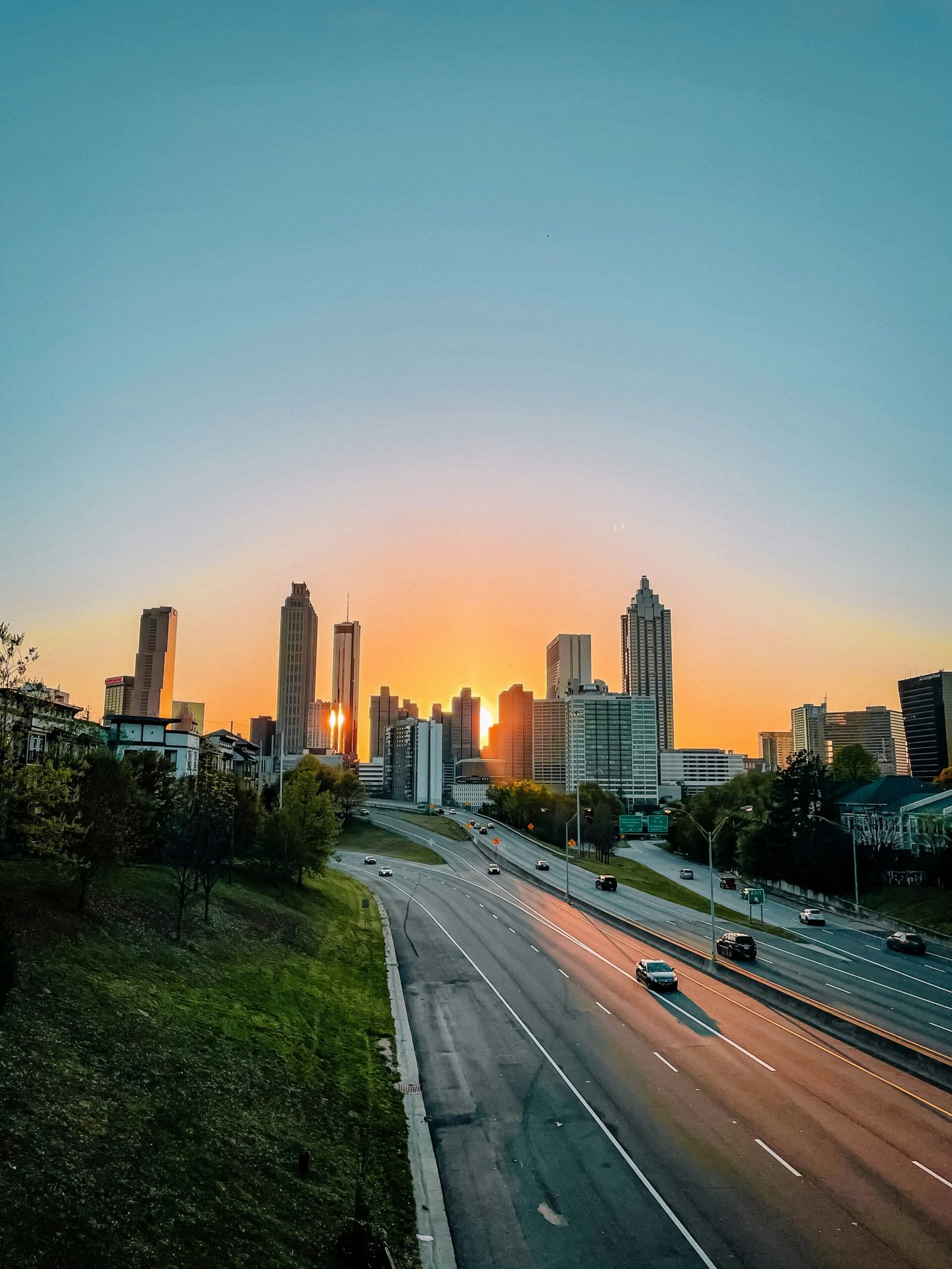 Atlanta skyline at sunrise